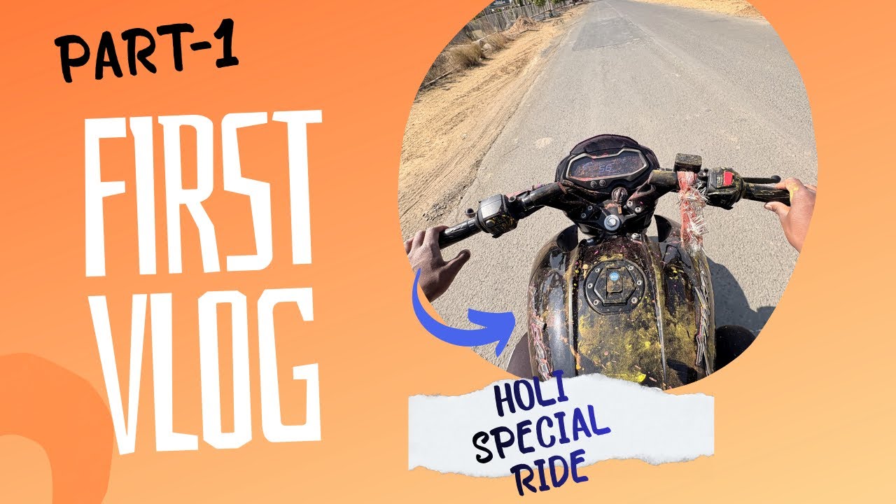 First Vlog🫶🏻 Holi special ride🍁// pendra (gpm) Chattisgarh 📍#holifestival #firstvlog #viralvideos 