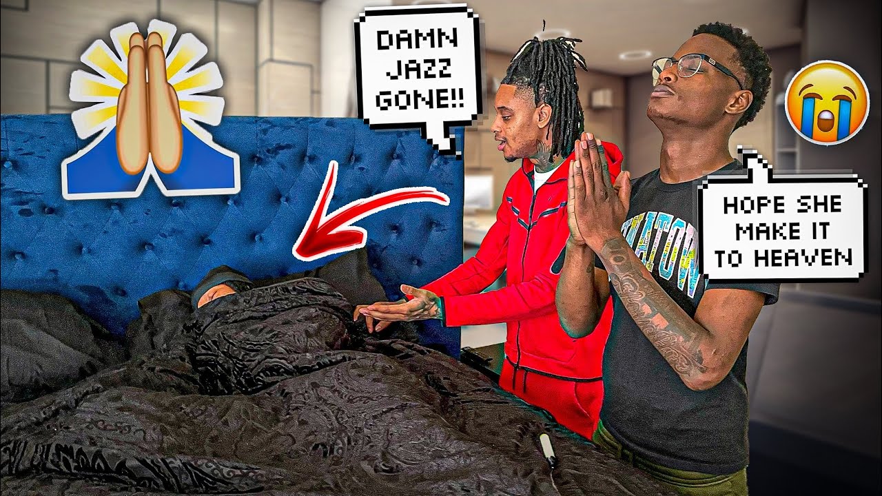 PRETENDING JAZZ IS GONE WHILE SHE'S SLEEPING*CRAZY REACTION*
