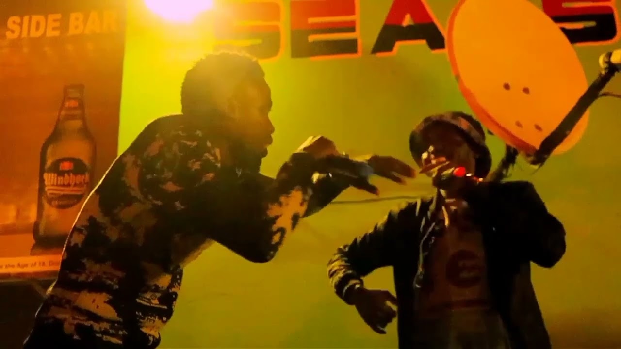 Firelazo Performing OSHIKOMBO at Sea Side Walvis Bay