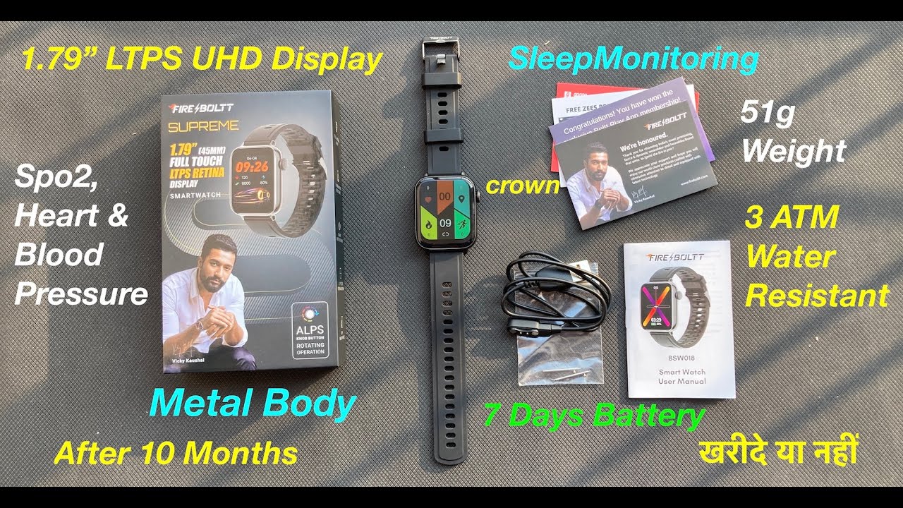 Fire-Boltt Supreme Smart Watch ! Metal Body ! Best Smartwat under Rs.25-3000