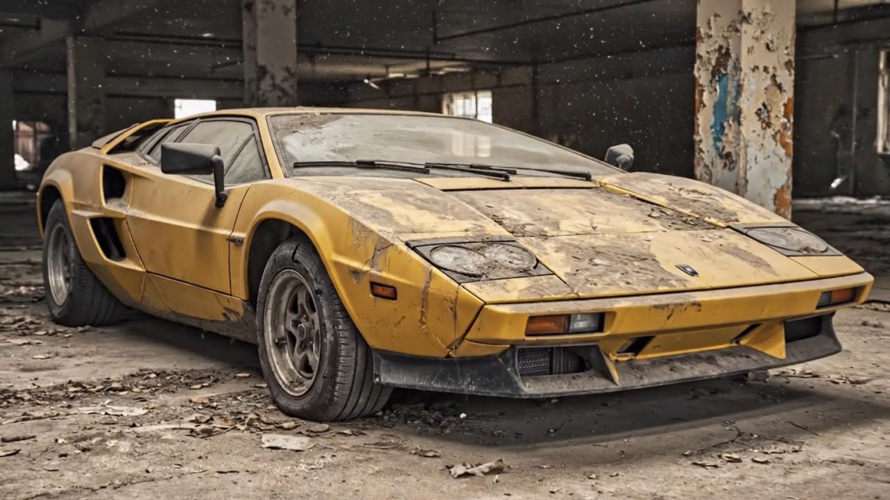 ASMR Restoration Forgotten for Decades… The Stunning Revival of a 1976 Lamborghini