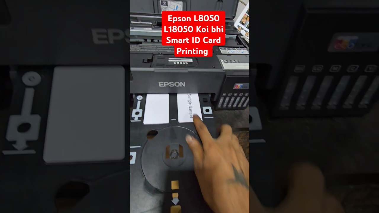 How to Smart ID Card Printing PVC Card printing Epson L8050 L18050 best printer