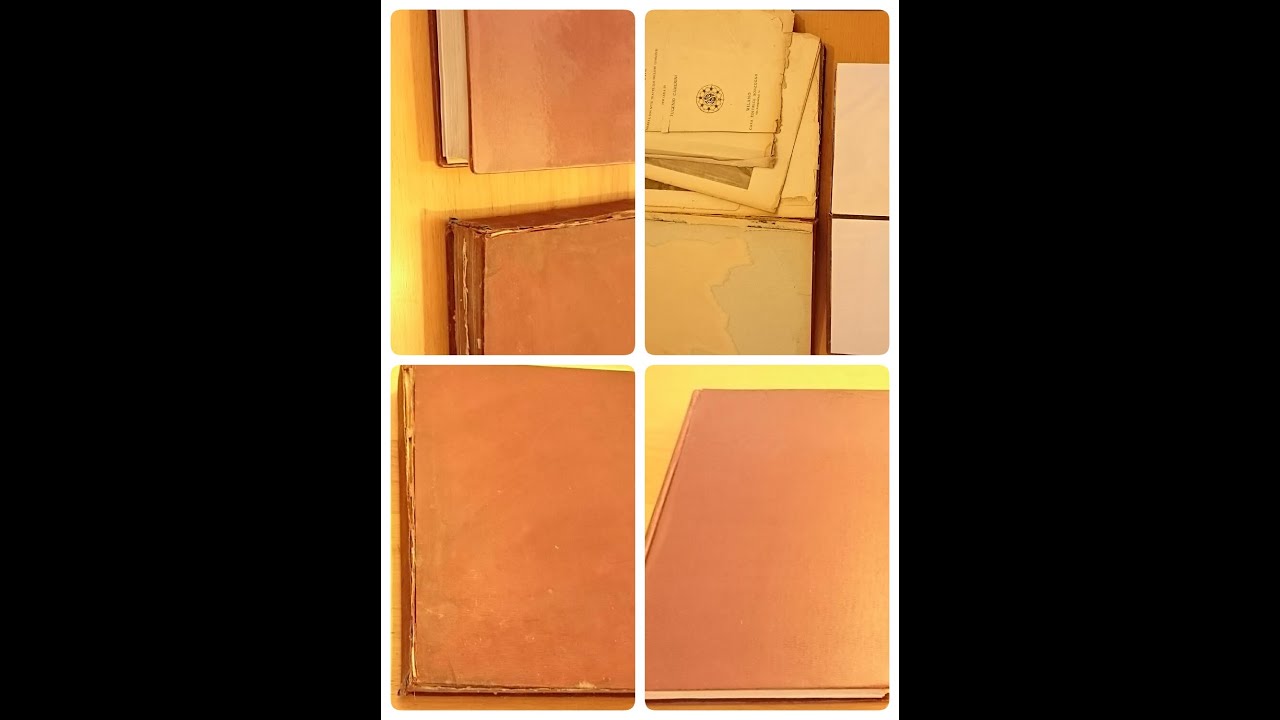 COMO RESTAURAR/CONSERTAR/ARRUMAR/COLAR LIVRO ANTIGO E ESTRAGADO - Vídeo Completo com muitos detalhes