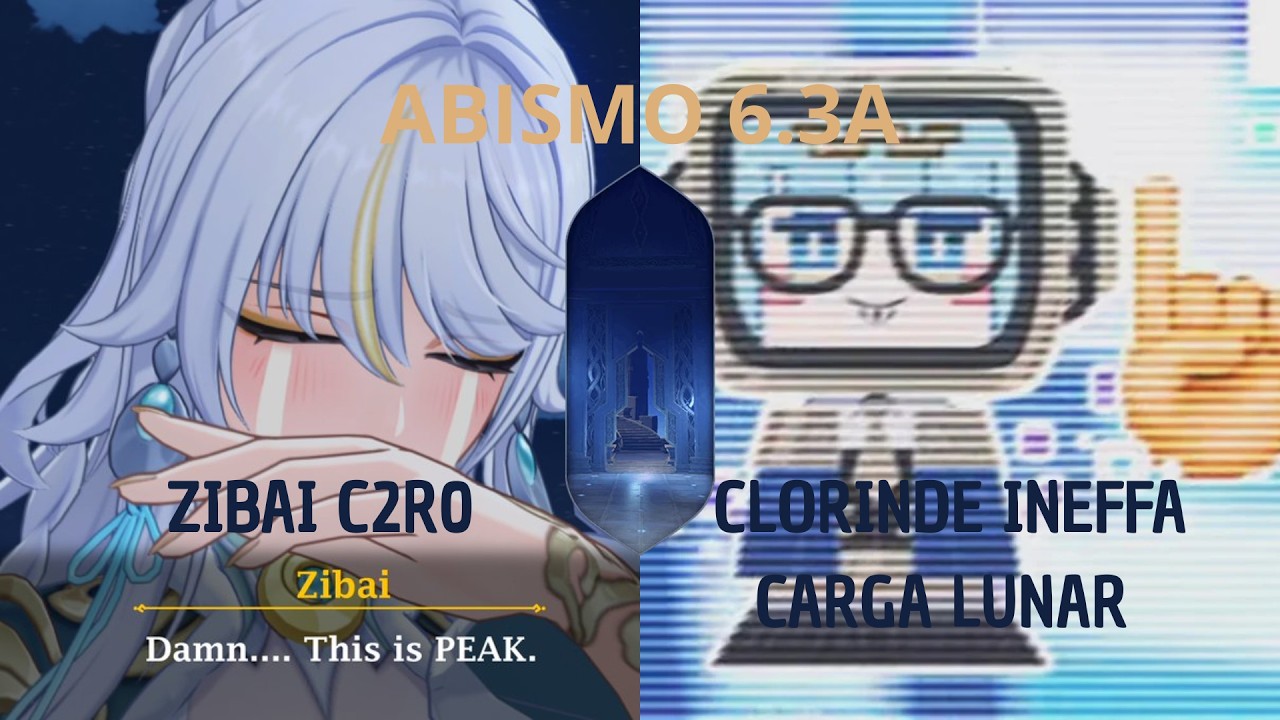 Zibai C2R0 | Clorinde & Ineffa C1R1 Carga Lunar | Abismo 6.3A Genshin Impact