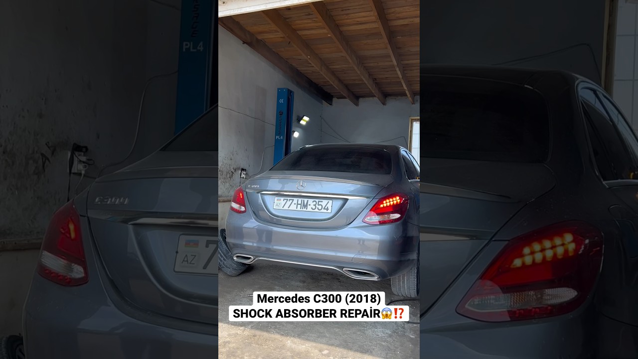 Mercedes w205 shock absorber repair #mercedesW205 #mercedesc300 #cclass #amortizator_az #mercedes