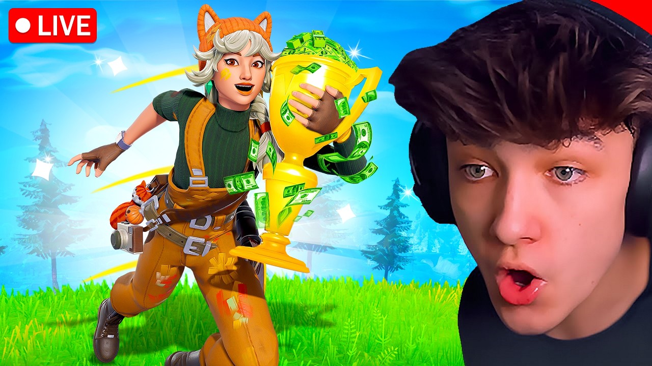 🔴LIVE! - WINNING SOLO TOURNAMENT! (Fortnite)