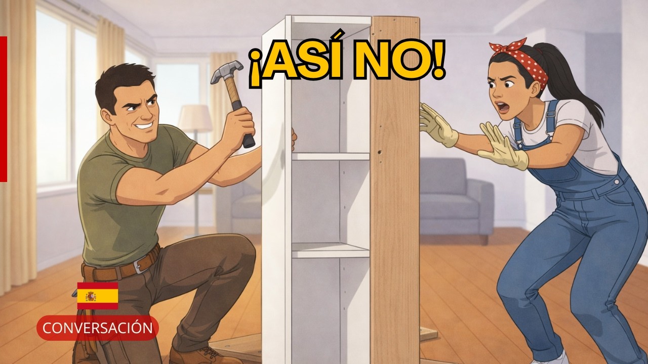 Spanish Conversation for Beginners | Surviving Furniture Assembly as a Couple