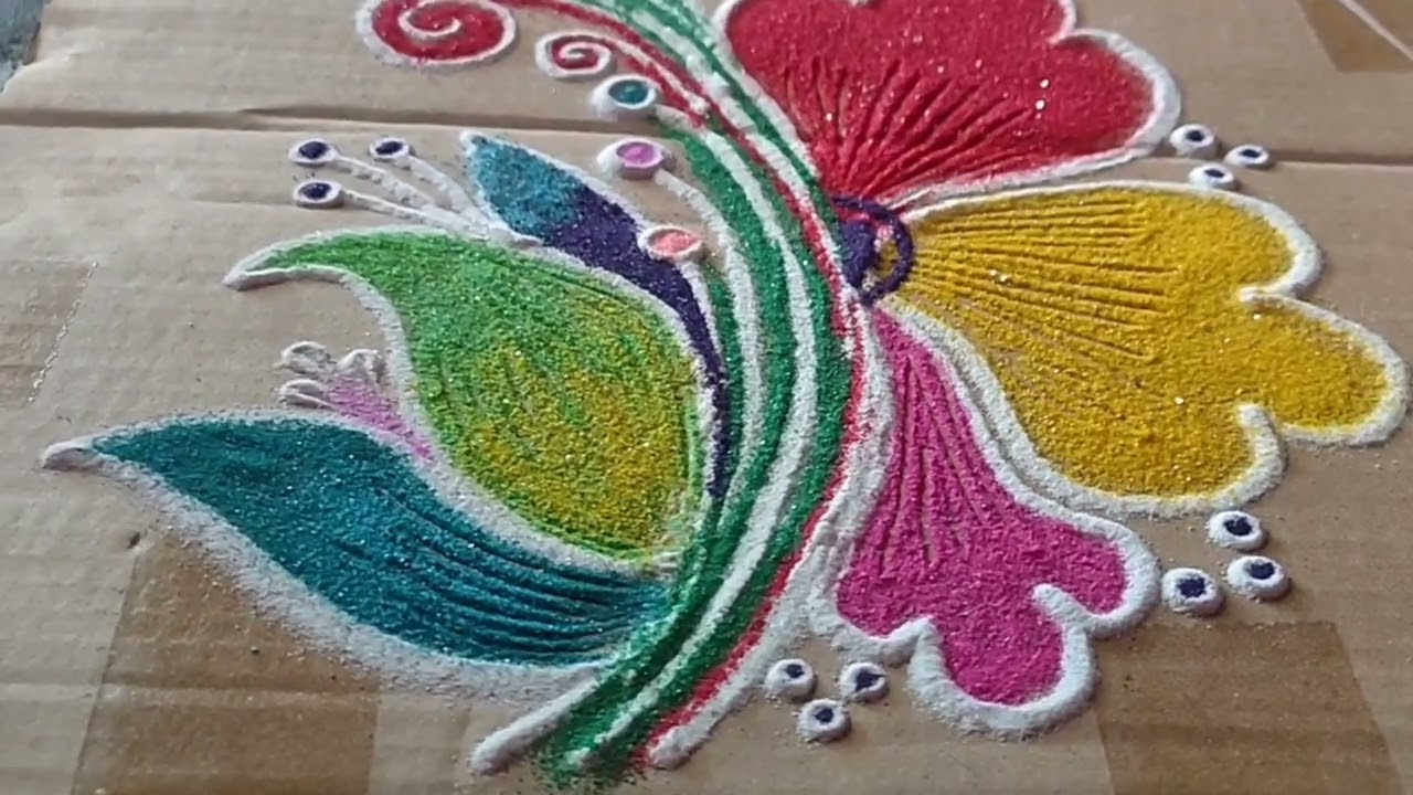 Happy Holi rangoli