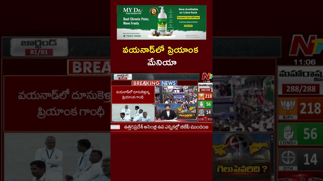 Wayanad Election Result Live updates | Ntv