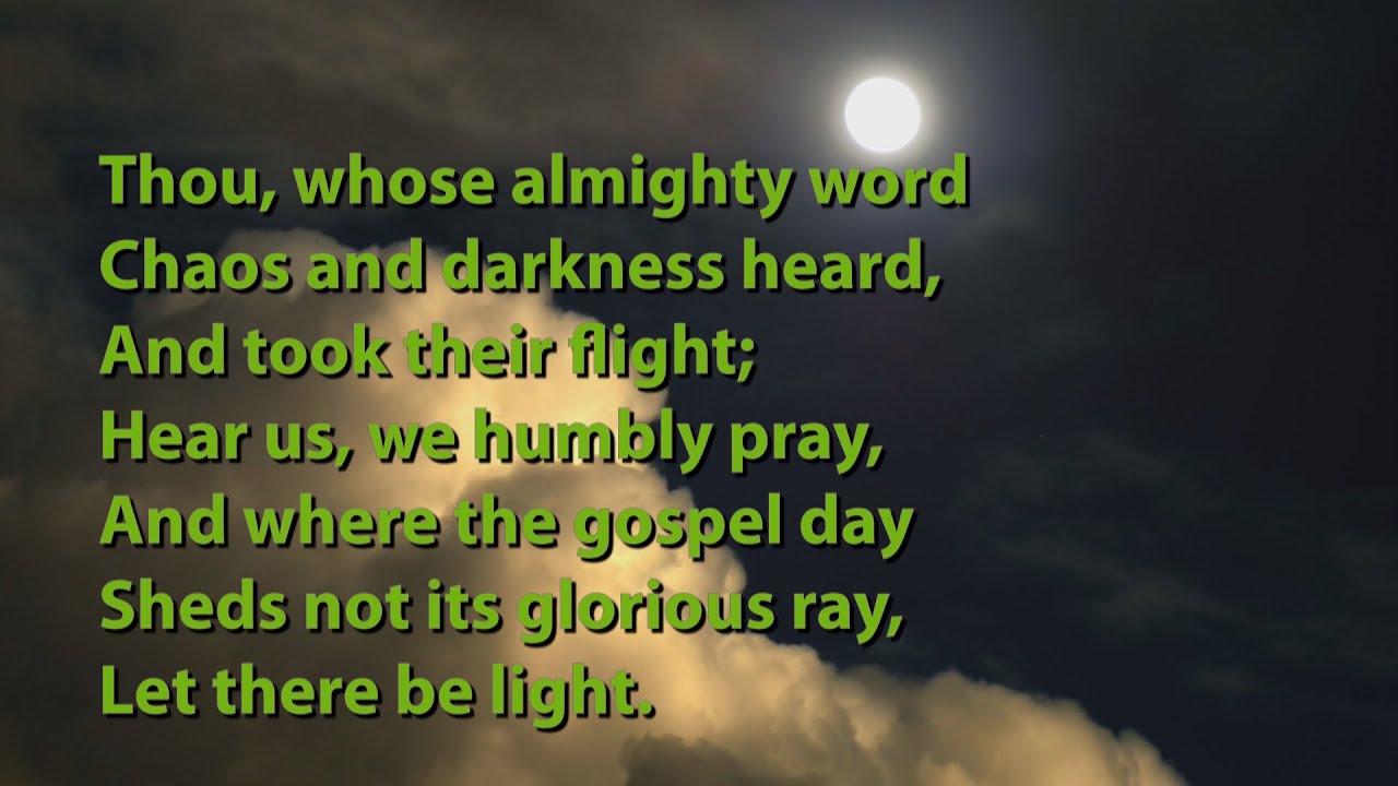 Thou Whose Almighty Word (Tune: Italian Hymn - 4vv) [with lyrics for congregations]