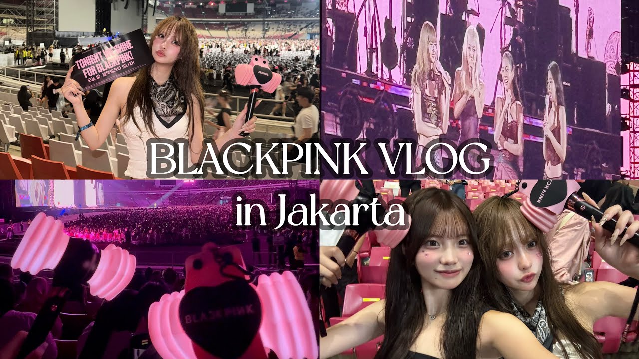 【vlog】大好きなBLACKPINKのライブへ🩷🖤 幸せすぎたインドネシア遠征🪽*+