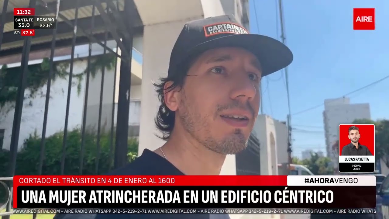 Mujer ATRINCHERADA en un departamento a metros de la Legislatura de Santa Fe: operativo policial