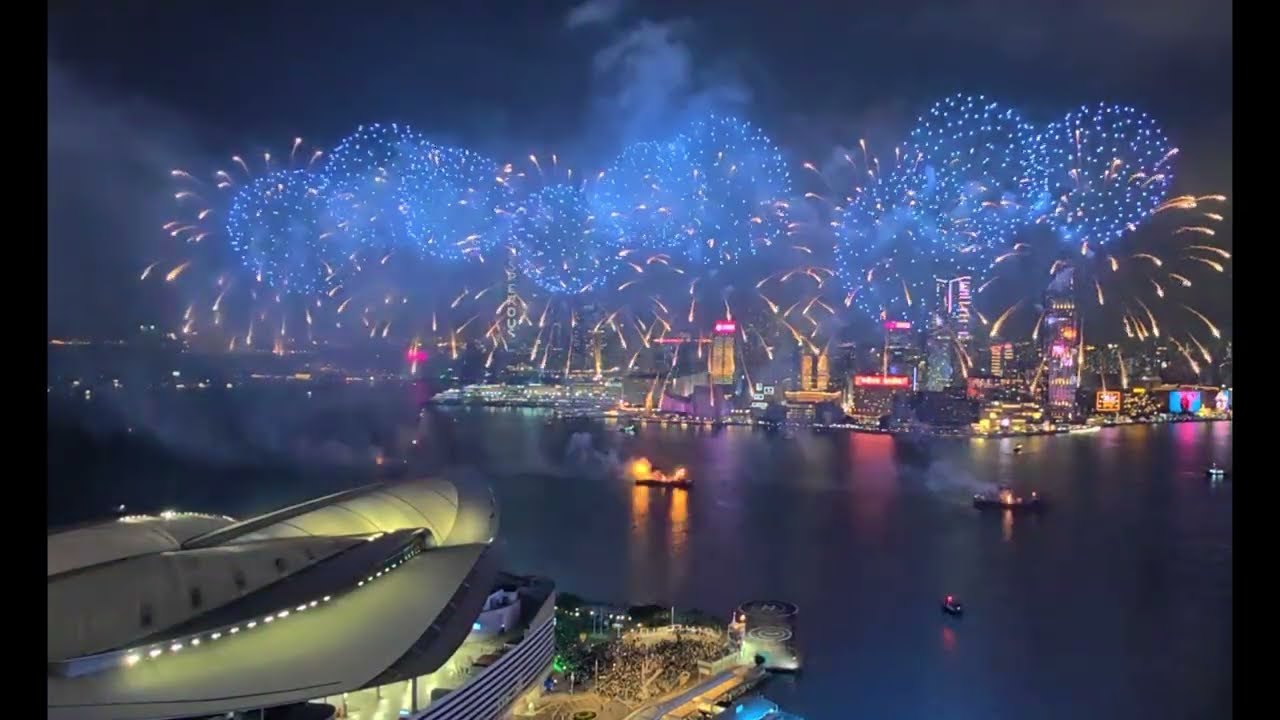 4K Video 2026-02-18　新春煙花匯演｜馬年初二31888枚維港綻放　駿馬、吉祥掛帥