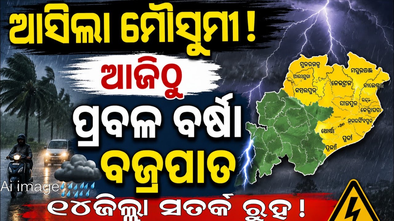 Today monsoon news Odisha।। Odisha thunderstorm news।।rain news in Odisha।। panipag news today।।rain