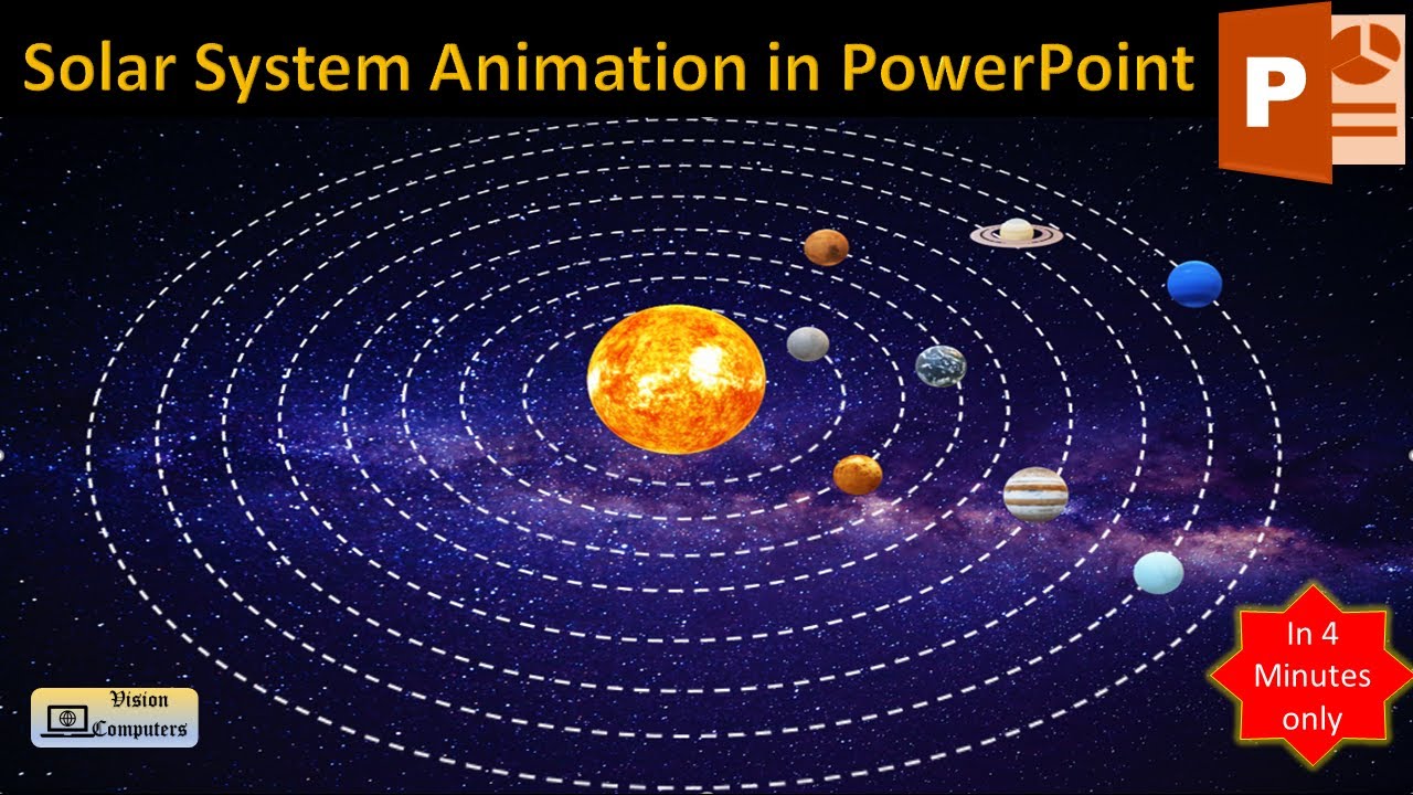 Solar system in PowerPoint 😍|| Solar animation with simple steps #powerpoint #solarsystem #animation
