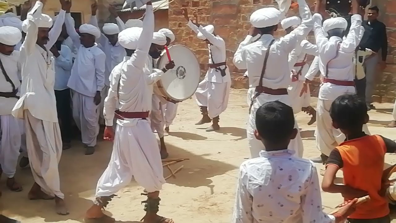 #bhadrajun #geer #भाद्राजून की #होली पर  शानदार #गैर #नृत्य #राजस्थान #जालोर