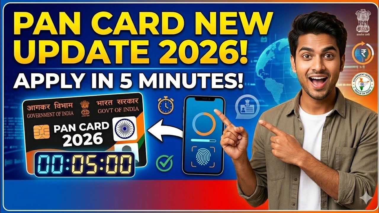New PAN Card Apply 2026 🔥 Full Online Process Explained