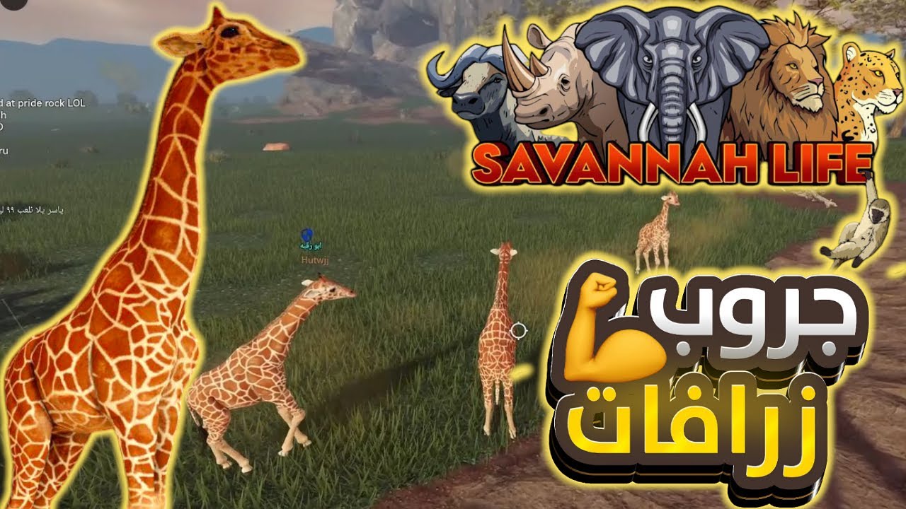 الزرافات المرعبة تهزم كل الحيوانات 🦒🔥 | Roblox Savannah Life