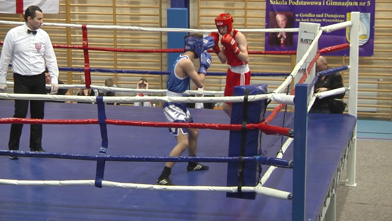 Mecz bokserki Polska-Anglia - Gródek nad Dunajcem - Rafał Piotrowski - Gino Sztojka - zvami.tv