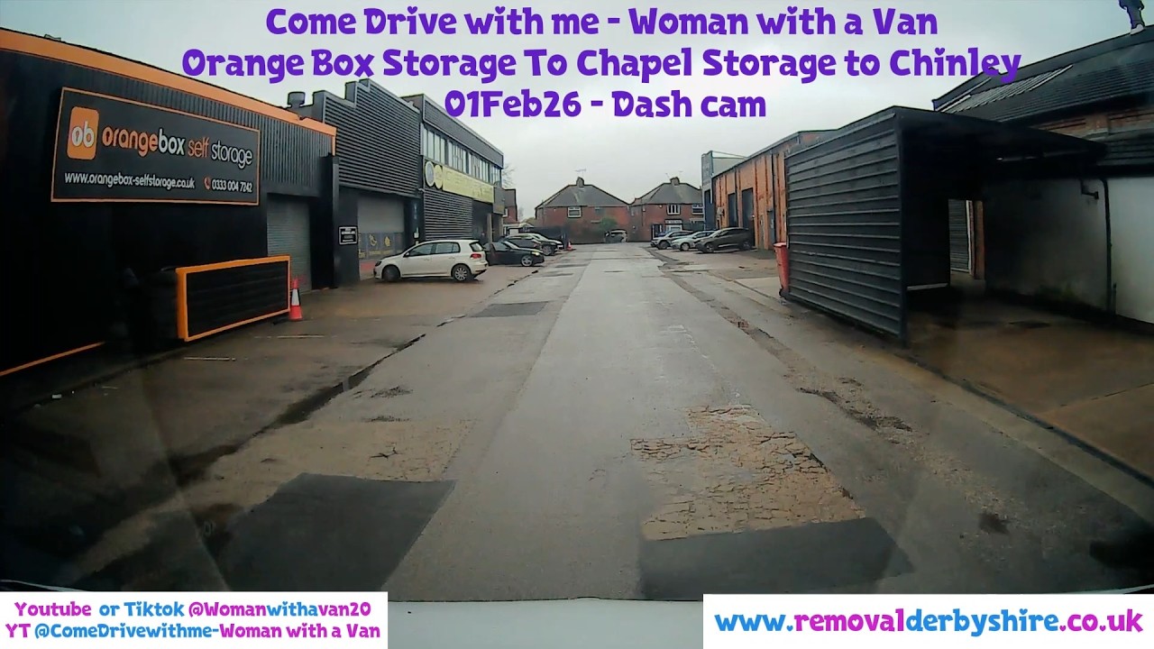POV: Orange Box Storage Long Eaton to Chapel Storage - Come Drive with me - Woman with a Van