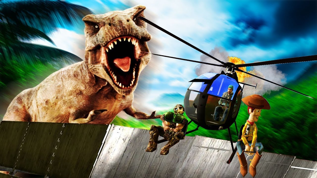 BUILDING A FUN CLUBHOUSE FOR DINOSAUR SURVIVAL! - Garry's Mod Gameplay