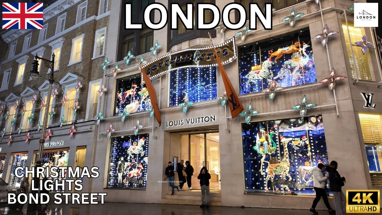 London's 🇬🇧 Most Extravagant Christmas🎄Shopping | Bond Street and Mayfair Christmas Lights🌟Tour