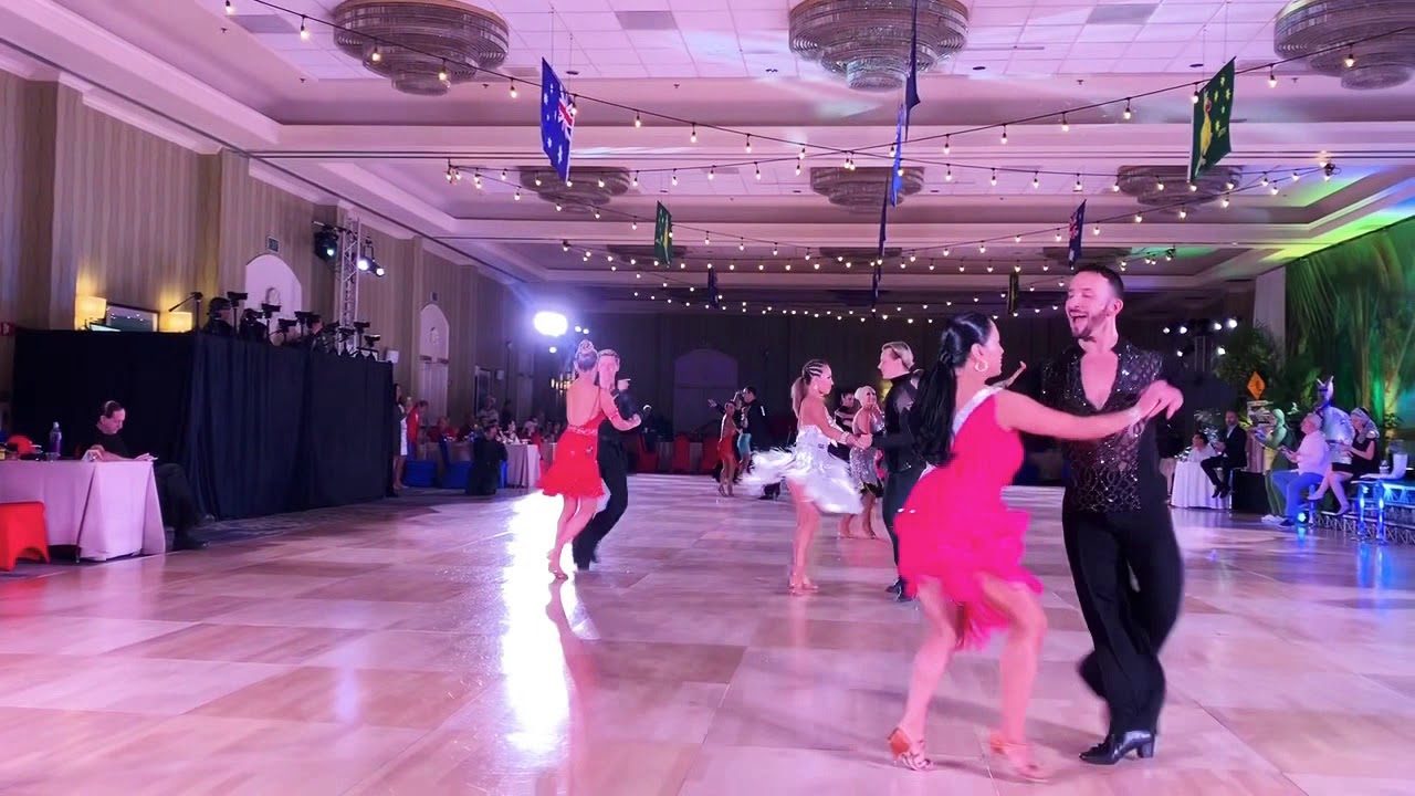 💥Michelle Zhou💥 winner Closed Silver Latin Scholarship at Beach Bush 2019 with Oleg Astakhov