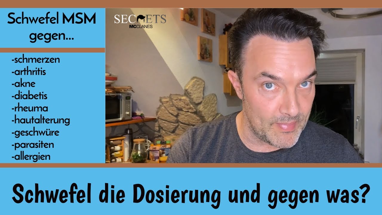 Dosierung Organischen Schwefel Behandeln mit MSM Erfahrung und Anleitung