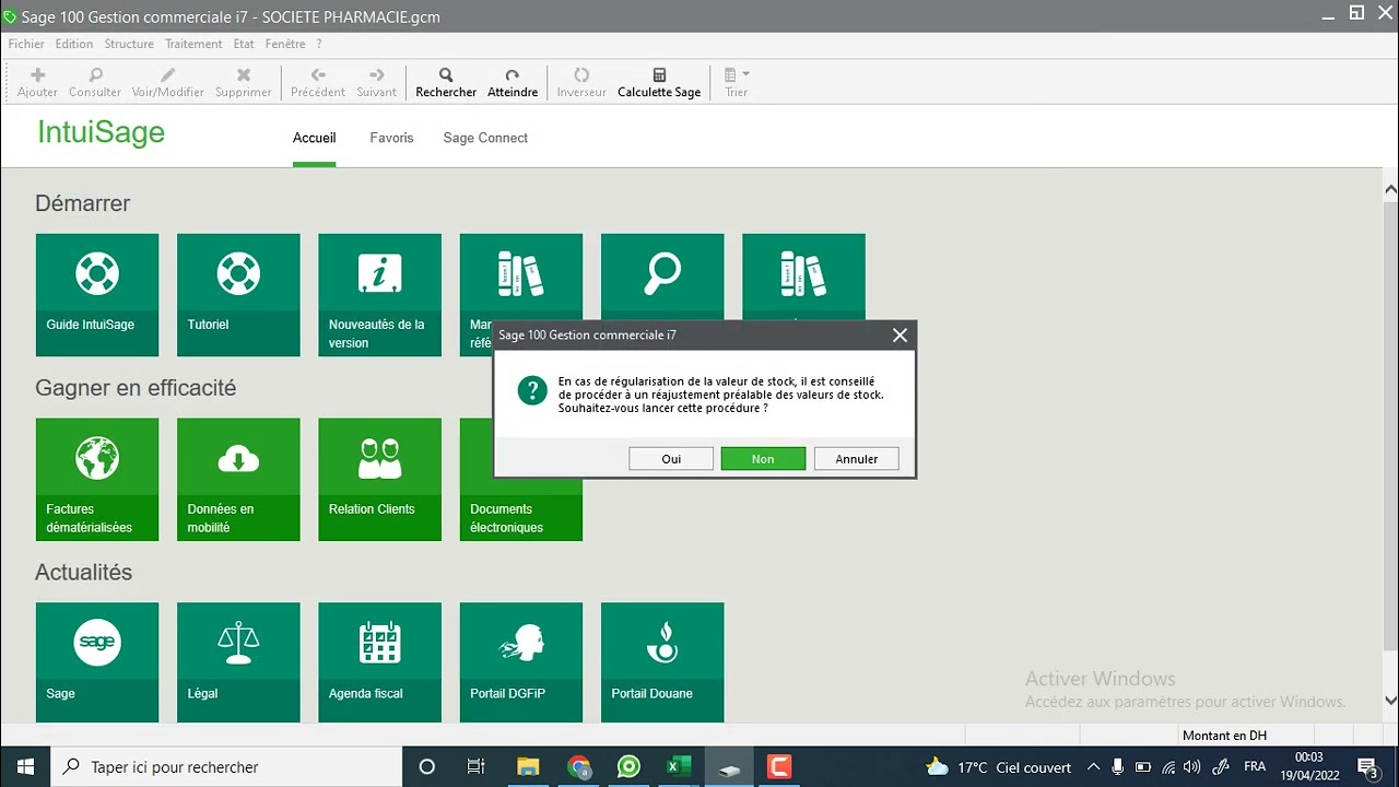 SAGE GESTION COMMERCIALE IMPORTER UN STOCK FACILEMENT