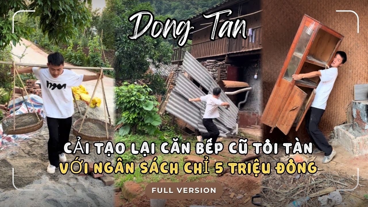 Full Version | Cải Tạo Lại Căn Bếp Cũ Tồi T&agrave;n Với Ng&acirc;n S&aacute;ch Chỉ 5 Triệu Đồng | Đ&ocirc;ng Tần #caitaonha