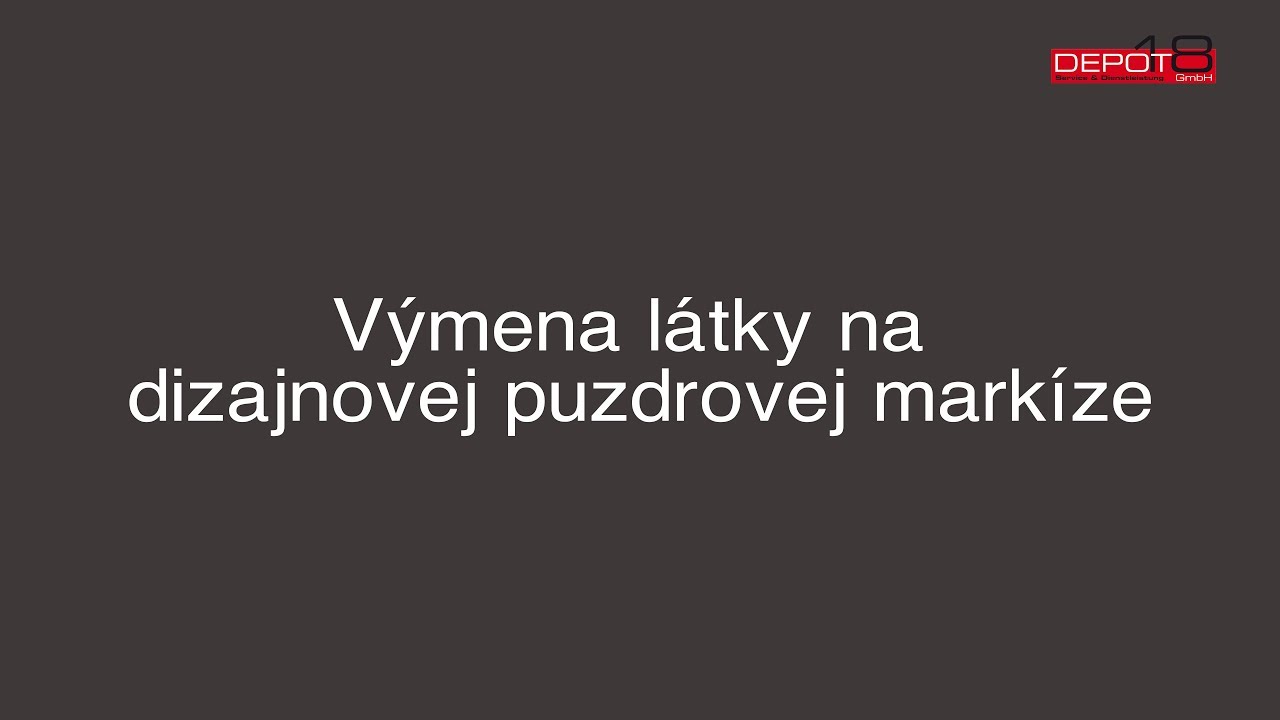 Výmena látky na dizajnovej puzdrovej markíze
