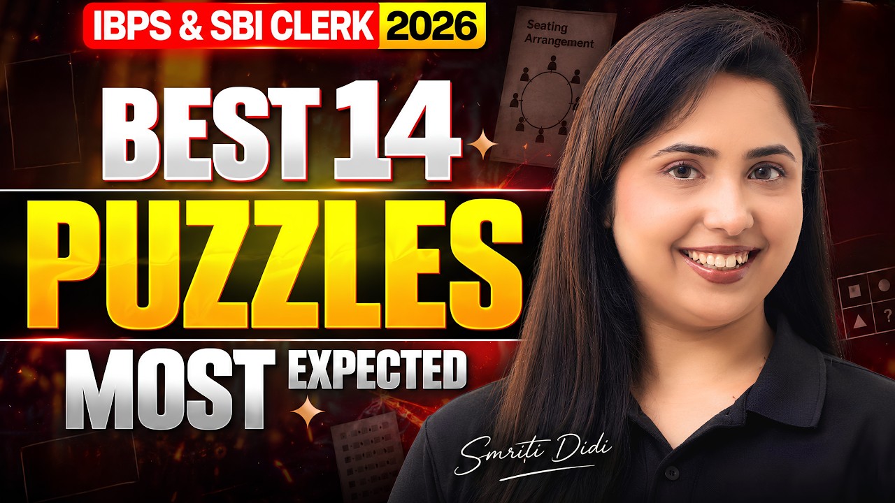 🔥 14 Best Reasoning Puzzles | SBI Clerk & IBPS Clerk 2026 | Most Important Puzzle Questions