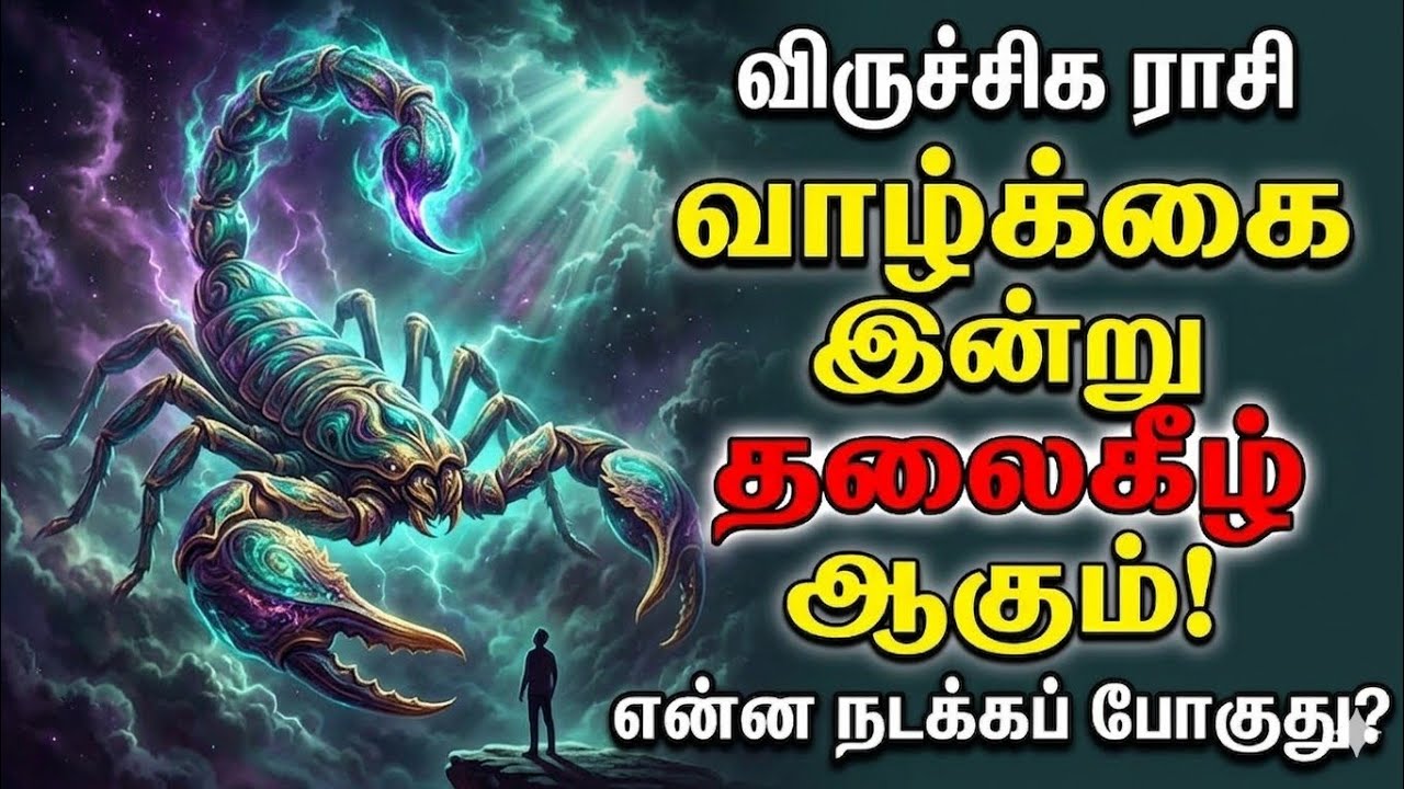 விருச்சிக ராசி: வாழ்க்கை இன்று தலைகீழ் ஆகும்! என்ன நடக்கப் போகுது? | Scorpio Rasi Tamil