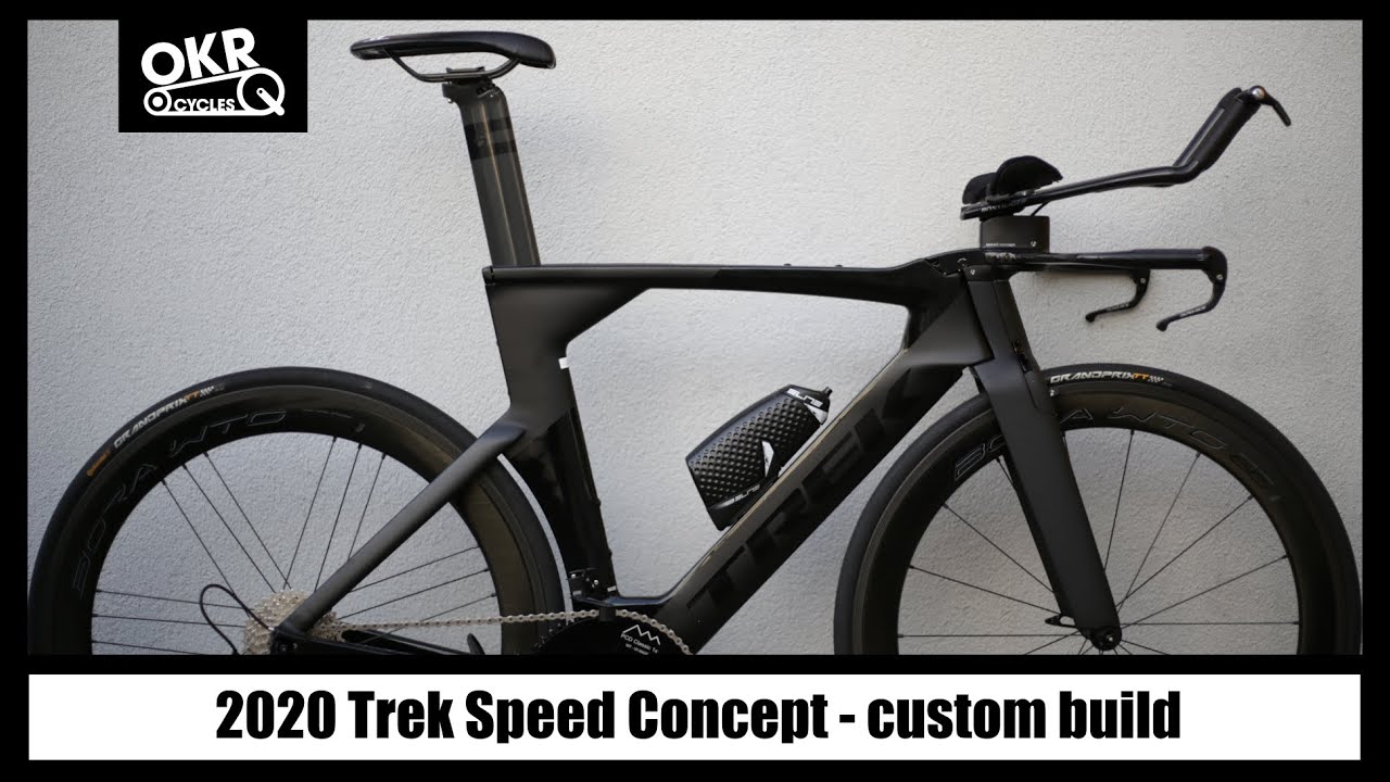 Велосипед Trek Speed ​​Concept 2020 года — сборка для раздельного старта (1x TT).