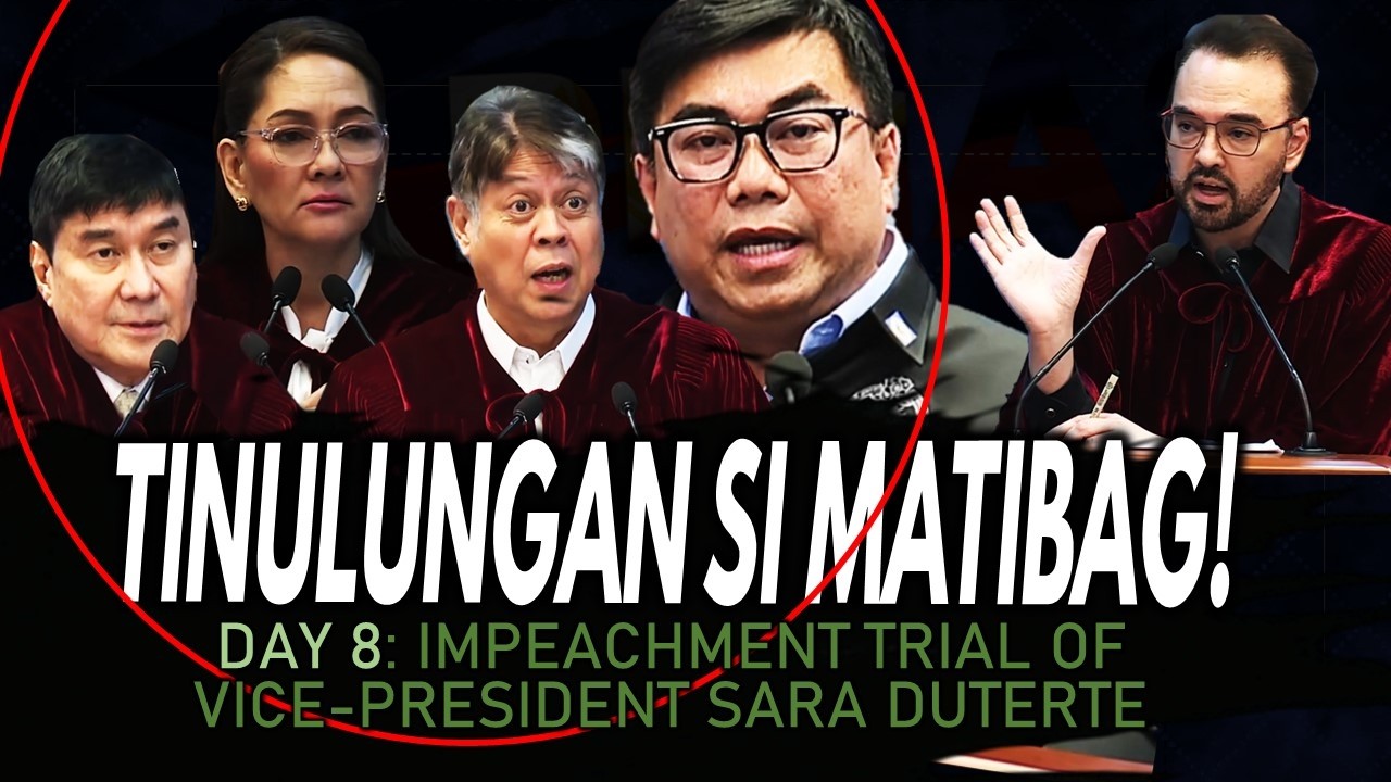 Day 8: VP Sara Duterte Impeachment Trial (4/4) Majority Senator-Judges sinaklolohan si Matibag