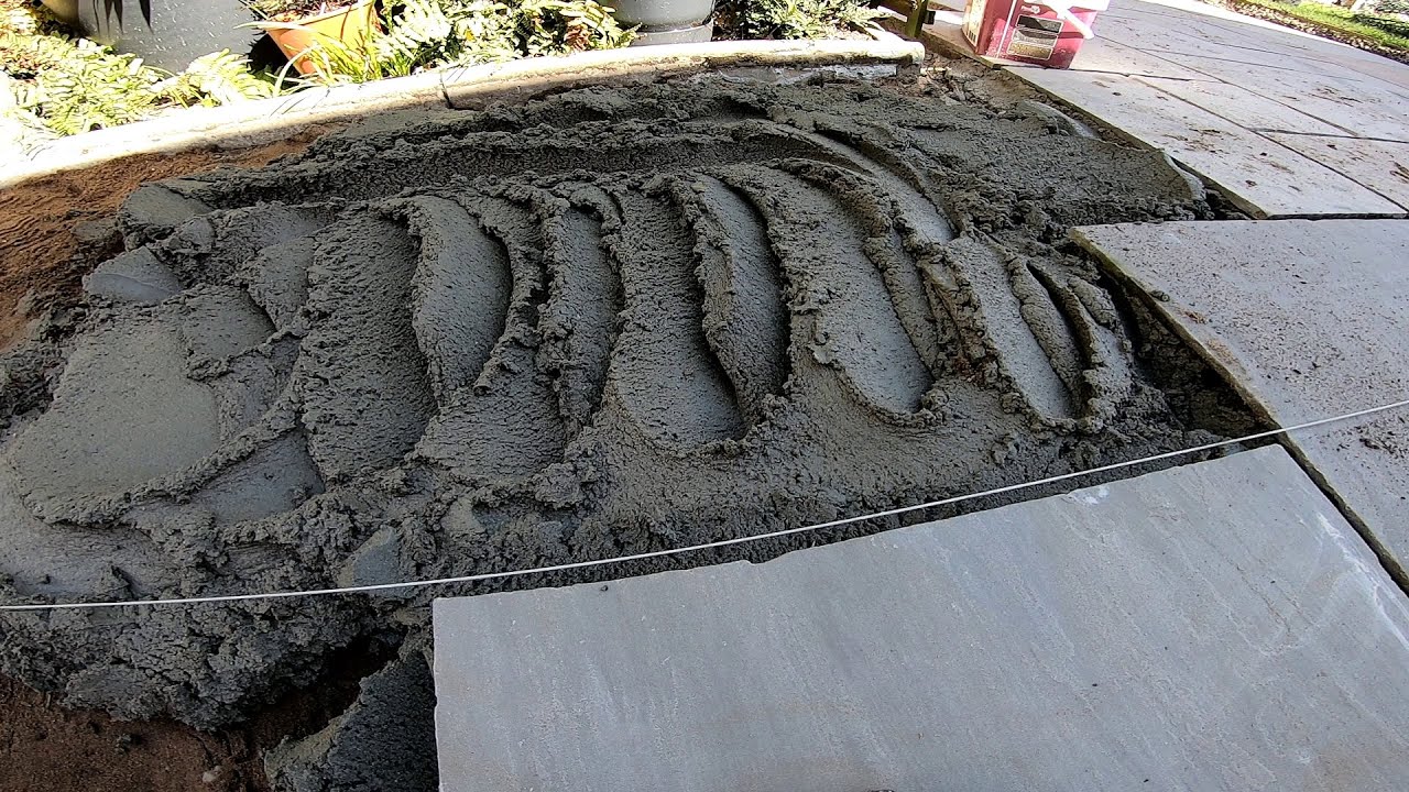 How to lay Indian Sandstone Paving ( Take 2 😆)