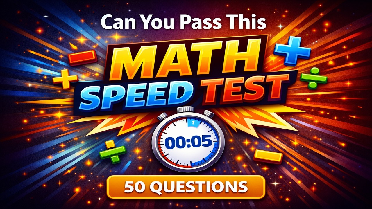50 Question Math Speed Test