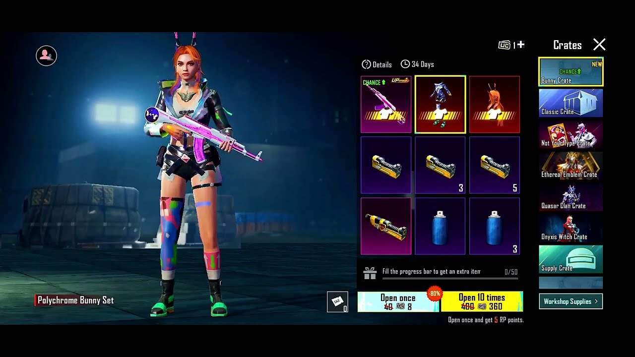 🔴 A7 BONUS PASS OUTFIT GUN SKIN BGMI AKM BUNNY ONLY 10 UC BGMI TIGER M416 VS NEW M416 BGMI NEXT 👍
