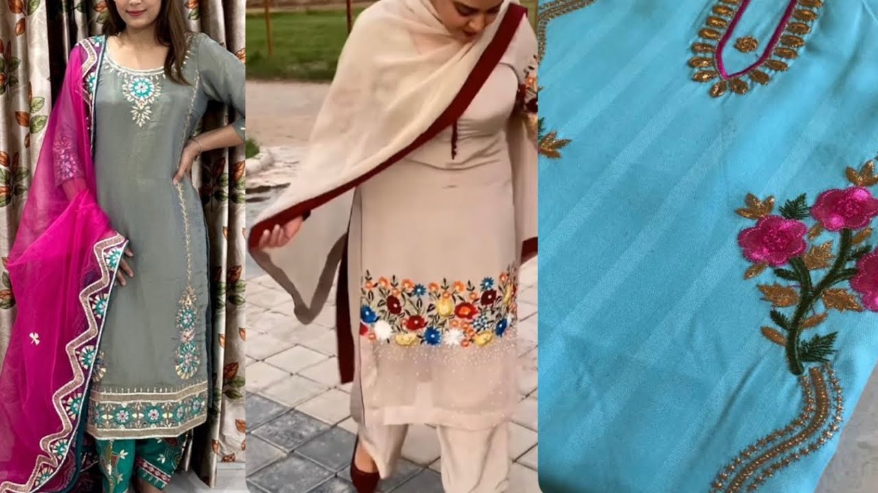 ਸੋਹਣੇ ਸੂਟਾਂ ਤੇ ਸੋਹਣੀ ਕਢਾਈ 🫶🏻 ਨਵੇਂ ਨਵੇਂ ਡਿਜ਼ਾਇਨ ਦੇ ਸੂਟ 🎀Sukhmani boutique|DM for orders 
