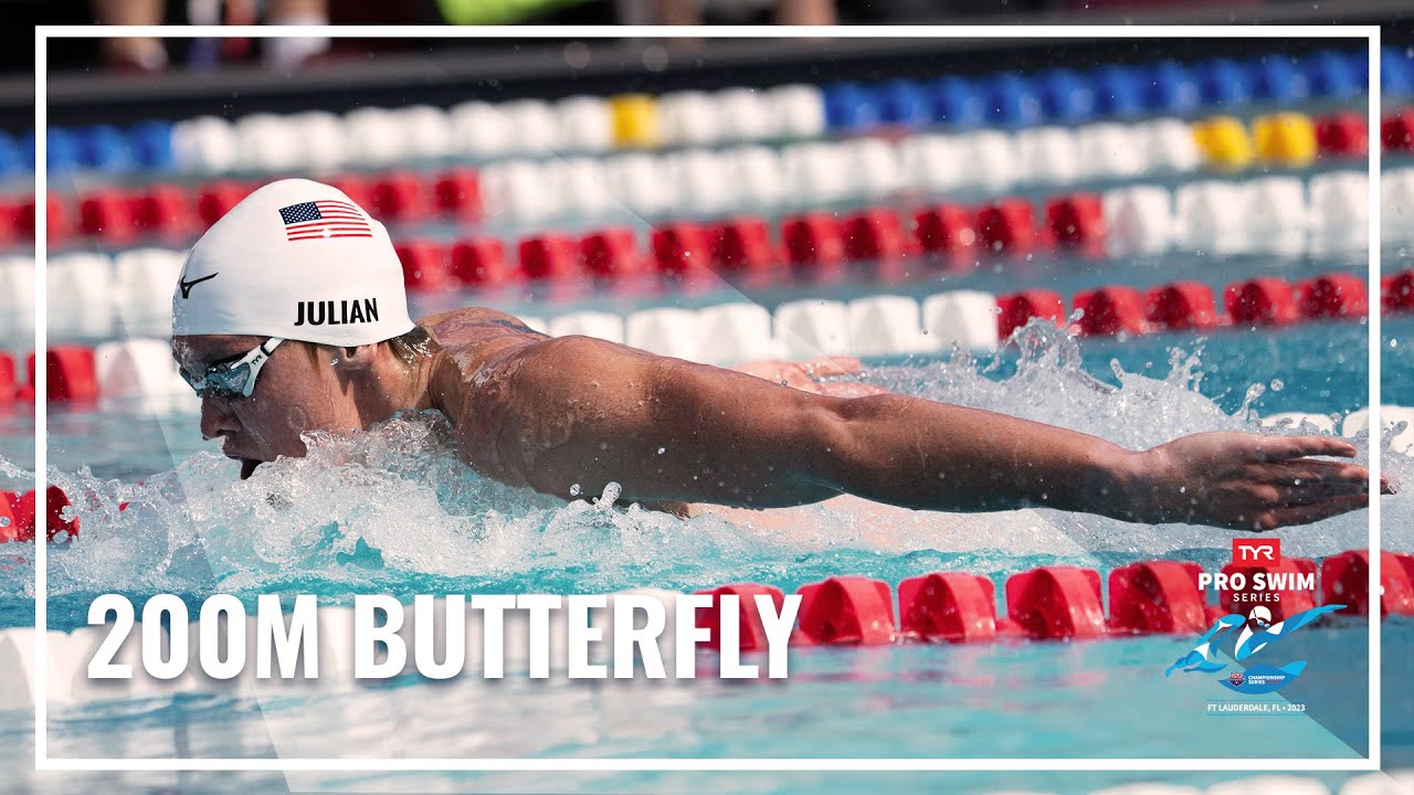 Kharun, Julian and Kalisz Top Finishers 200M Butterfly | 2023 TYR Pro Swim Series in Fort Lauderdale