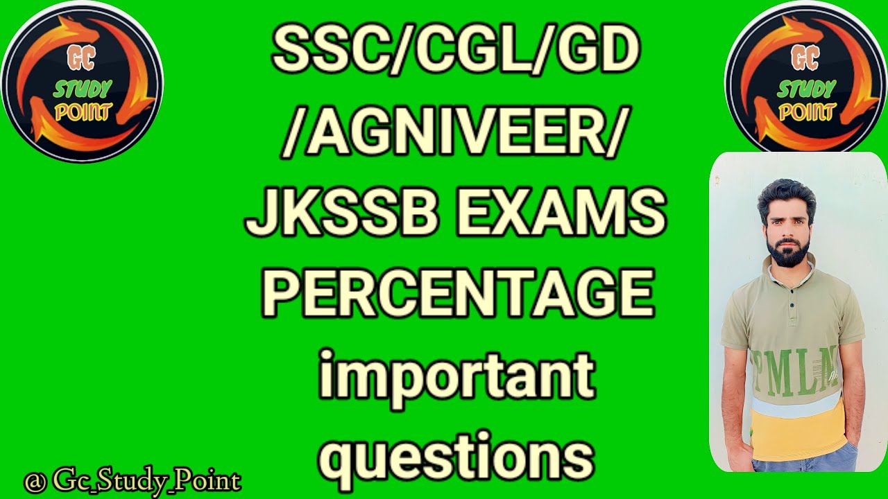 Percentage shortcut trick for gd/ssc/cgl/Jkssb exams