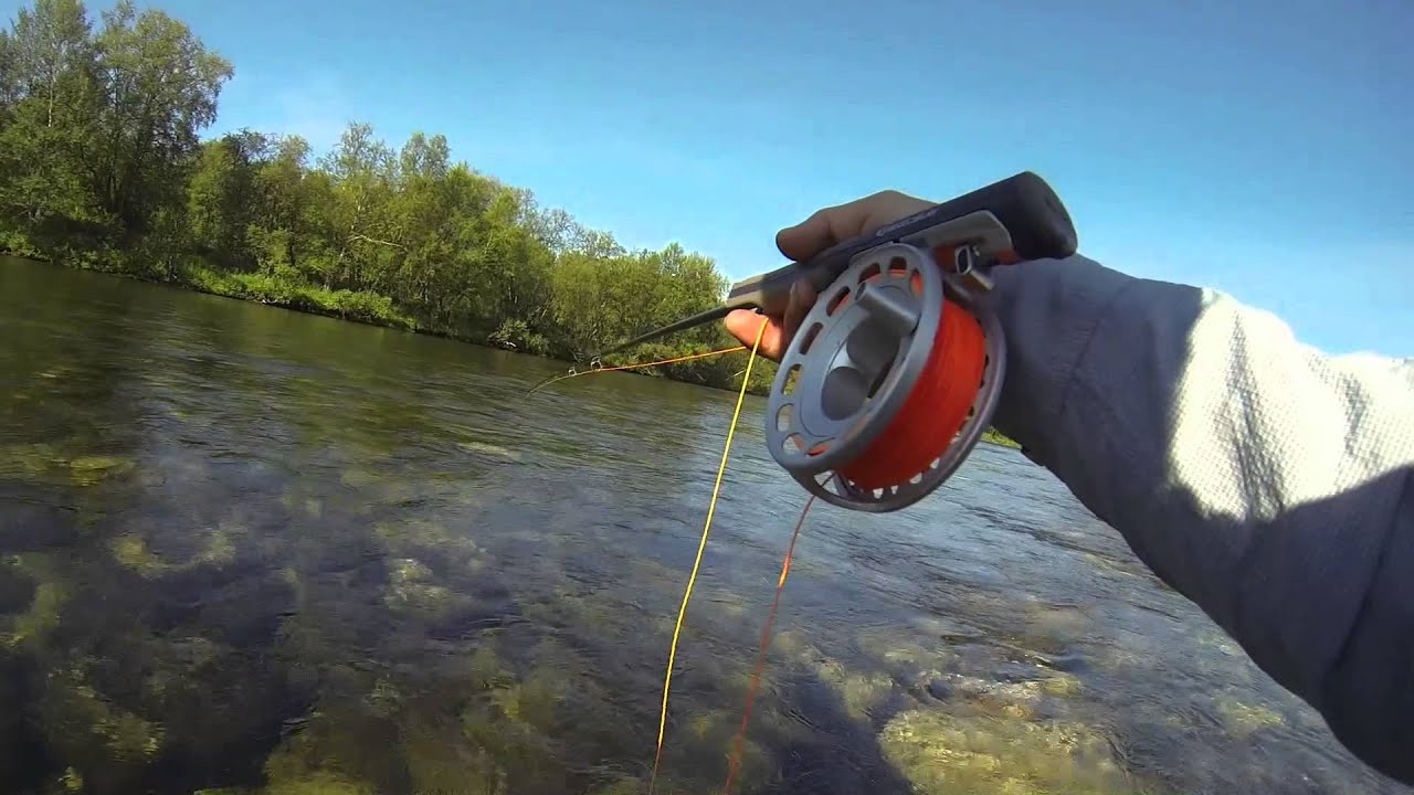 Practical flycasting with 10 feet ArcticSilver #7