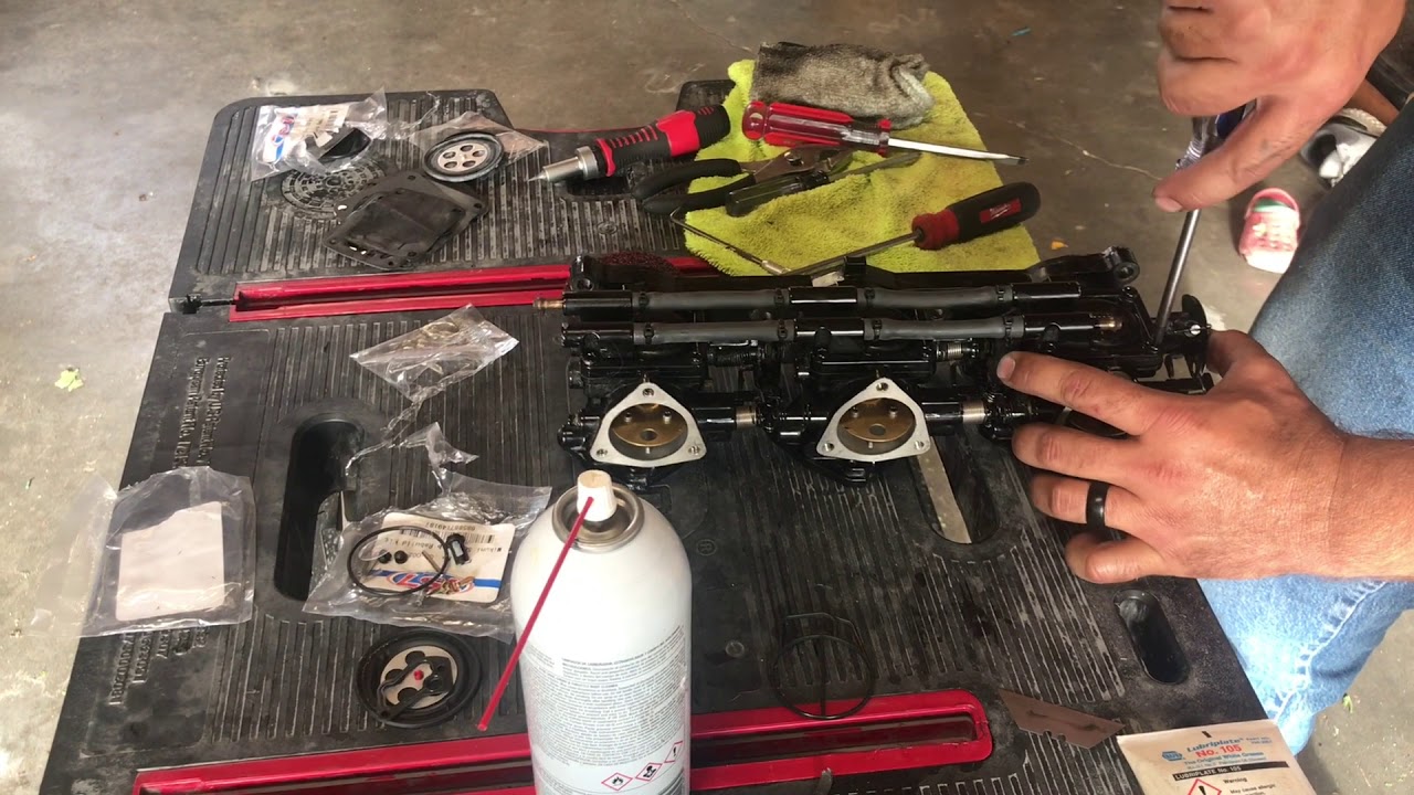 Carb rebuild Yamaha 1100 waveraider