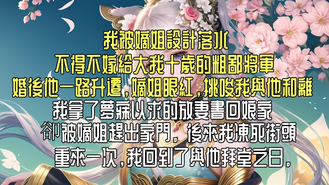 我被嫡姐設計落水，不得不嫁給大我十歲的粗鄙將軍。婚後他一路升遷，嫡姐眼紅，挑唆我與他和離。我拿了夢寐以求的放妻書回娘家，卻被嫡姐趕出家門。後來我凍死街頭，重來一次，我回到了與他拜堂之日。#小说推文