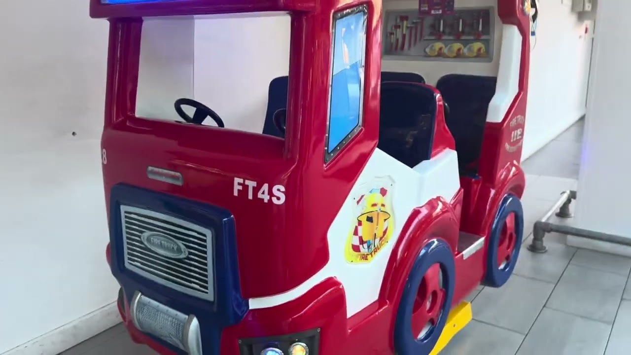 Falgas fire truck kiddie ride (not moving)