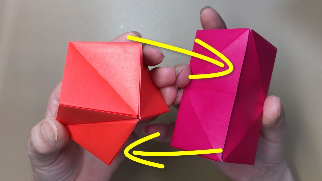 【Action origami】形がパッと変わる折り紙のトランスフォーマー