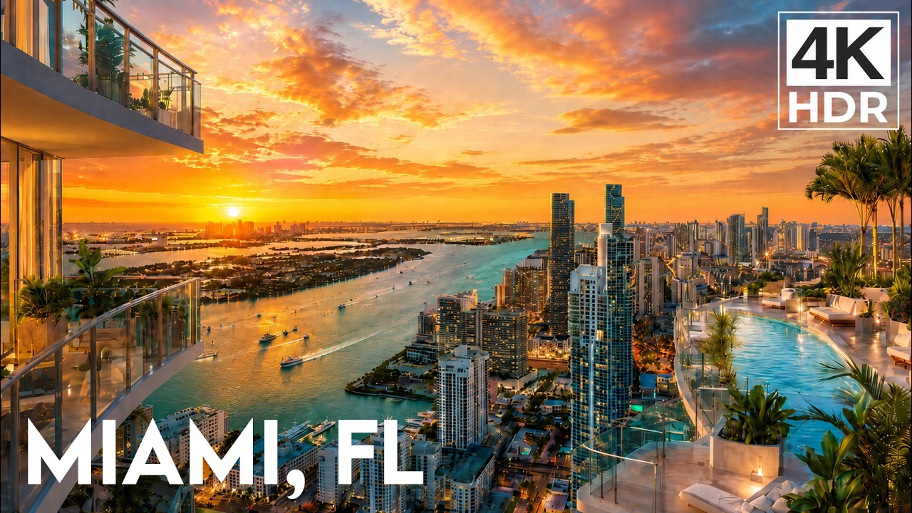 Beautiful Miami, Florida in 4K Ultra HD HDR | Dolby Vision 60FPS