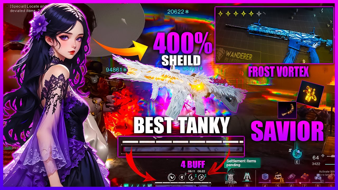 ONCE HUMAN M416 FROST VORTEX BUILD - 400% SHEILD BEST TANKY BUILD - MAG 90 SILENT ANABASIS