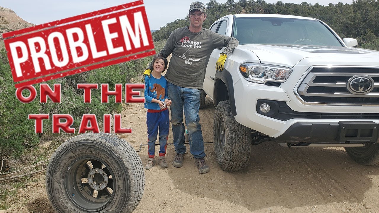 2021 Toyota Tacoma Trail Edition Ruins Goodyear Wrangler All-Terrain Adventure Tire on Baxter Pass