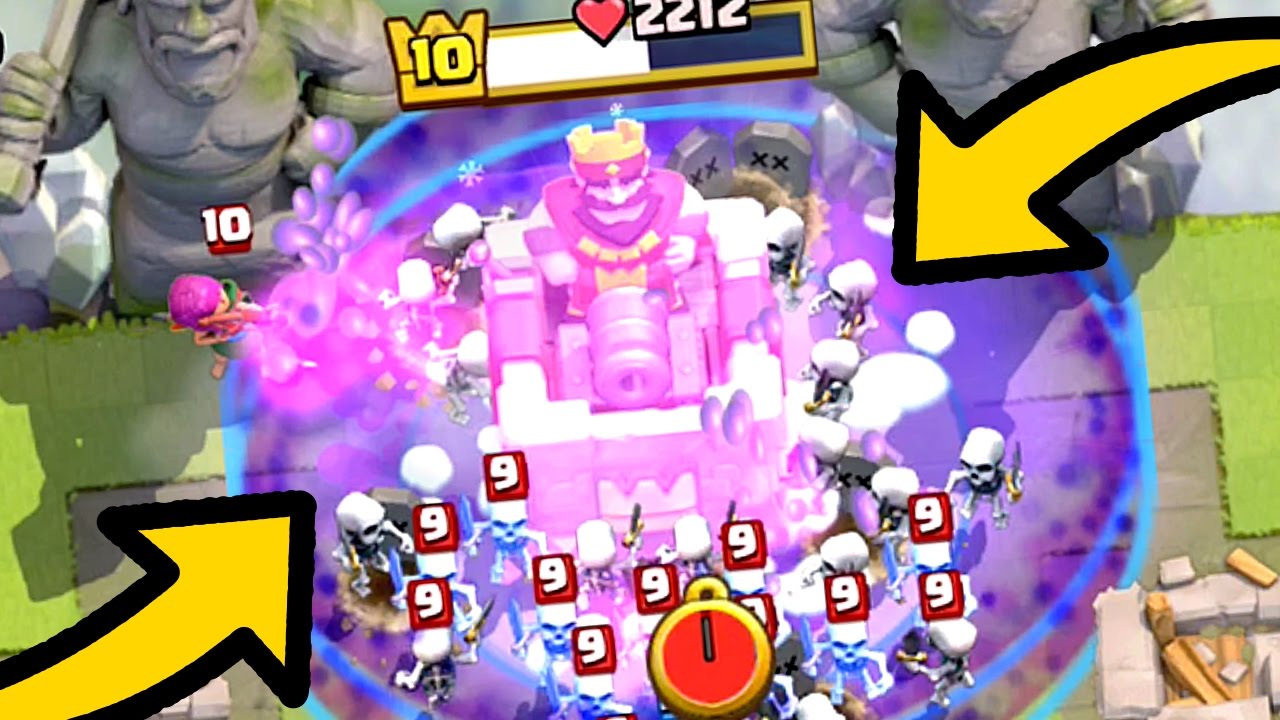 Clash Royale - GRAVEYARD FREEZE! New Beast Deck